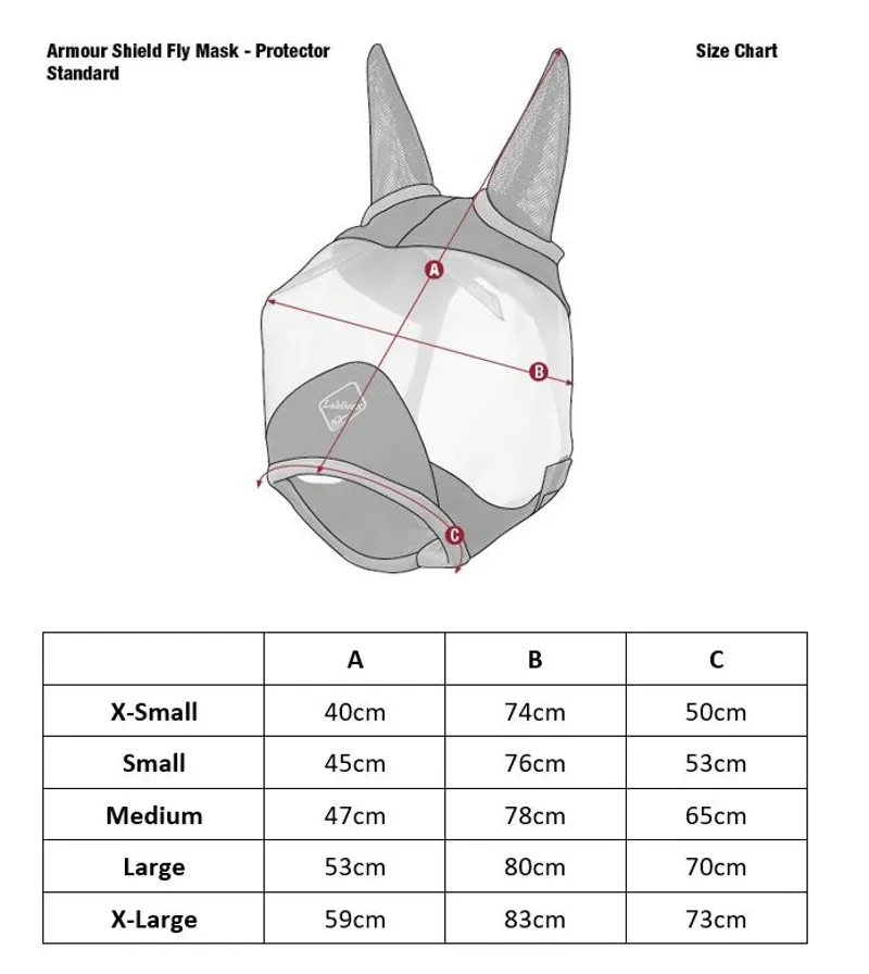 LeMieux Armour Pro Half Mask Sizing